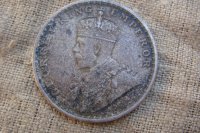 One rupee India 1913